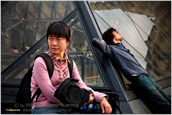 Japonesa en el Louvre